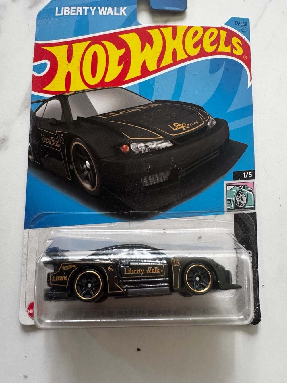 Hot Wheels LB Super Silhouette Nissan Silvia S15 Black Liberty Walk HW Modified